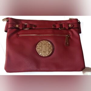 Women's 3 Pocket Crossbody Bag, Wine